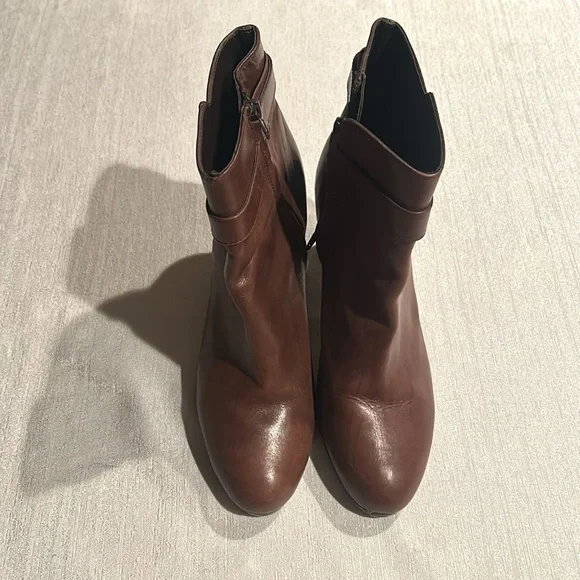 Lauren Ralph Lauren Buckle Heel Ankle Boots - Picture 2 of 10